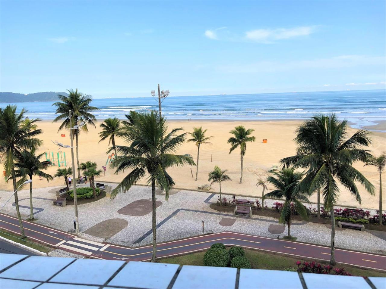 프라이아 그란데 Apto Frente Ao Mar Com Vista Maravilhosa 아파트 외부 사진